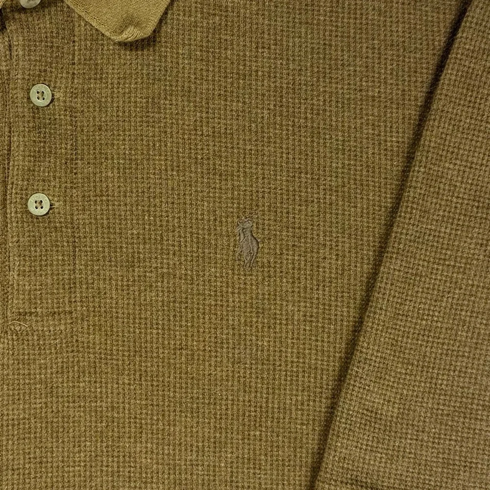 Vintage Y2K Polo Golf cotton alpaca blend houndstooth polo Shirt men‎ Small